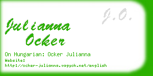 julianna ocker business card